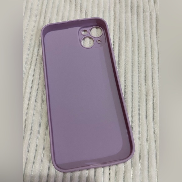 Purple IPhone 14 Phone Case With Gold Heart, Brand New - Picture 3 of 3